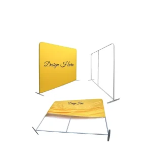 Factory Custom-Size Foldable Removable Tension Fabric Display Portable Backdrop Stand for Trade Shows