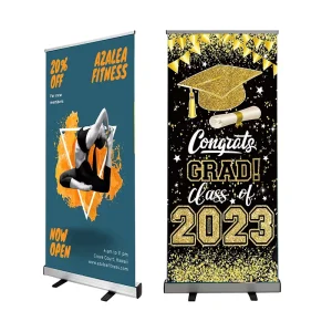 Factory Custom Size X Baner Stand Roll up Banner Stand Stand Large Foot Customisable Roll up Banner Door Shape 100 X 200
