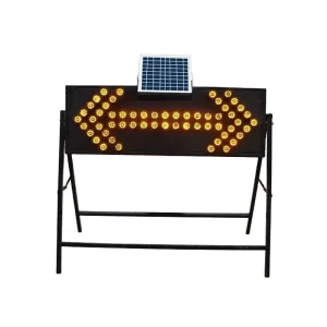 Factory Customized Solar-Powered Portable Traffic Sign LED Arrow Board Construction Road Work Directional Sign
