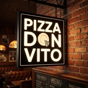 Factory Customized Stainless Steel Flat LED Light Box Store Sign