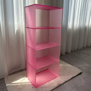 Factory-Customized Transparent Matte Acrylic Display Stand and Storage Cabinet