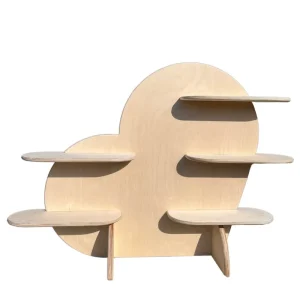 Factory Customized Wooden Display Stand with Shelves for Kitchen Tools and Counter Storage
