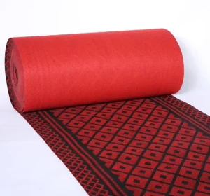 Factory Decorative Office Hotel Parlor Hallway Thickened Exhibition Carpet Jacquard Red Carpet for Events