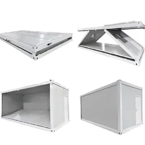 Factory Detachable Folding Container House 20ft 40ft Prefab Modular Home Steel Sandwich Panel Movable Office Cabin