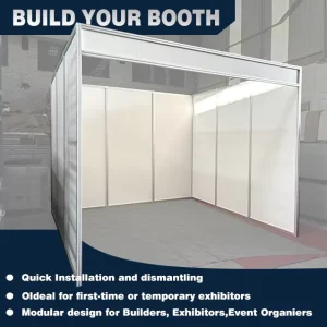 Factory Direct 2×2 3X3 Standard Aluminum Modular Shell Scheme Exhibition Stand Easy Set Up Trade Show Equipment for Sale