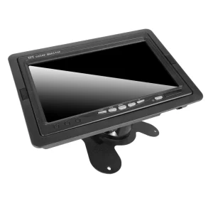 Factory Direct 7-Inch TFT Vehicle Display Monitor with Desktop and Rearview Dual Mount for Cars, Trucks, and SUVs