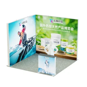 Factory Direct 8x10ft Booth Display Scratch-Proof Fabric Wall and Counter Set