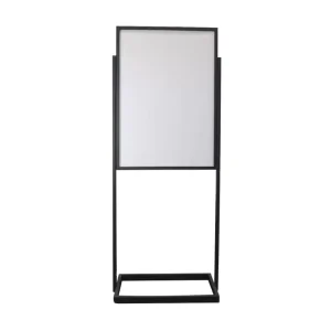 Factory Direct Black Steel Single Sign Stand 50*70cm 50*140cm Heavy Duty Double Sided Poster Display Stand