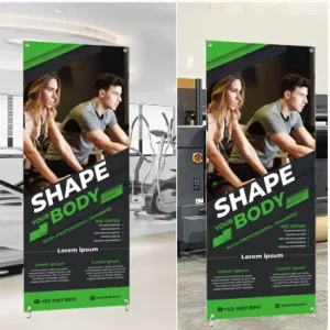Factory Direct Custom Logo X Banner Stand and Printing Kit for Trade Shows