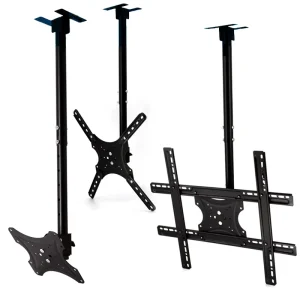 Factory Direct Flip-Down Ceiling Holder Bracket TV Mount for LED LCD Screen 14-65 Inch 30 kg 400x400mm