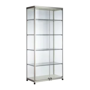 Factory Direct Glass Jewelry Showcase Display Cabinet with LED Lighting