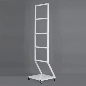 Factory Direct Iron Shop Front Multilayer Floor-Mounted Mobile Poster Display Stand