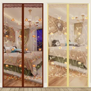 Factory Direct Magnetic Self-priming Screen Door Partition Curtain with Velcro Anti-mosquito Mesh