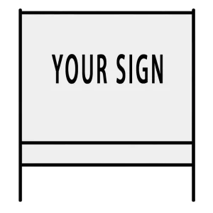 Factory Direct Metal Yard Sign Frames 3 4″ Angle Iron Steel Powder Coated Black Square Durable Anti Corrosion for Real Estate