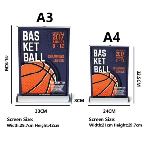 Factory Direct Mini Tabletop Retractable Banner Stand with Custom Color and Logo