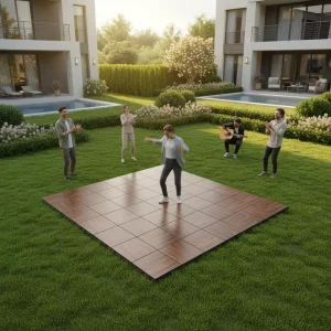 Factory Direct Modular Dance Floor Panels Portable Interlocking Event Flooring