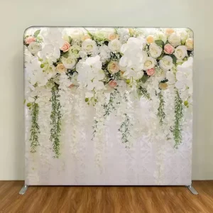Factory Direct Portable Photo Booth Backdrop Stand Aluminum Tube Frame Pillowcase Dye Sublimation Tension Fabric Display