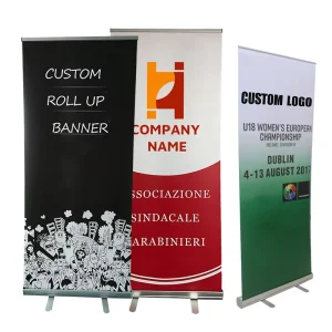 Factory Direct Sale Aluminum Roll up Pull up Pop up Standing Banner