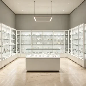 Factory Direct Sale Customized High Quality Glass Display Cabinet Glass Showcase for Retail Shop Display Cabinet