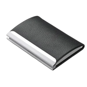 Factory Direct Sale Various Custom logo Metal and PU Leather Name Business Card Holder