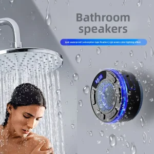 [Factory Direct Stock] for 5.3 Speaker 5W Output Alarm Clock Timer Waterproof Cross Border Large Suction Cup Mini Portable