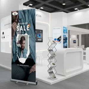 Factory Direct Wide-Base Aluminum Retractable Banner Stand