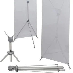 Factory Direct X Shaped Banner Stand with Portable Telescopic Carrying Bag for Trade Shows Store Displays Display Accessories