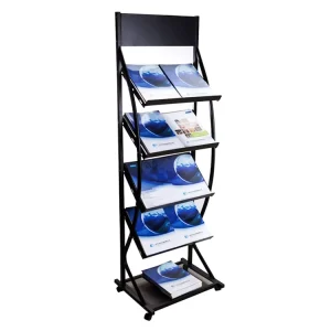 Factory Floor Metal Book Magazine Rack Brochure Rack Magazine Holder