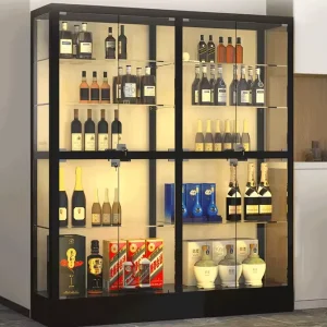 Factory Glass Showcase and Small Display Cabinet Bookshelf