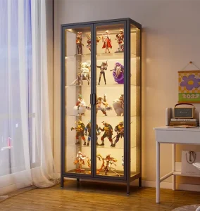 Factory Metal and Glass Full-Vision Display Cabinet for Showrooms
