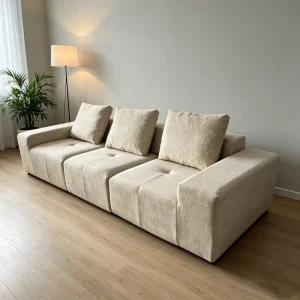 Factory Modern Corduroy Modular Sofa for Small Apartment Living Room