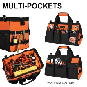 Factory OEM Waterproof Portable Tool Bag Organizer Storage Large Capacity 16 Pocket Heavy Duty Tactical Big Zipper
