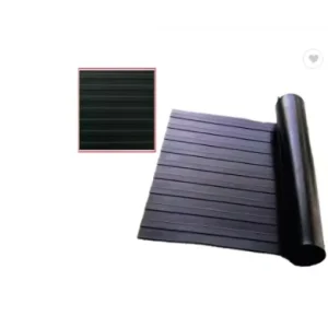 Factory Price Anti Slip Wide Ribbed Rubber Floor Mat