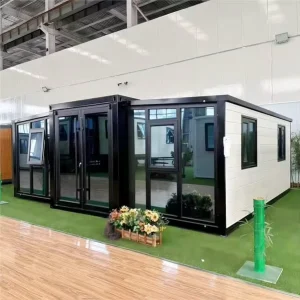 Factory Price Dual Wing Foldable Expandable Container House 3 Bedroom Expandable Prefab Container House Modern Villa