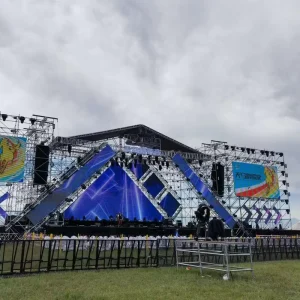 Factory Price Galvanized Iron Line Speaker Stage Truss for Large Events