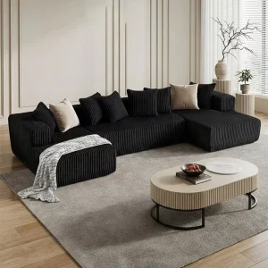 Factory Price Modern Semi compressed Sofa High Density Vacuum Packed Cushions Modular Sectional Living Room Sofa Couch Furniture