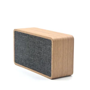 Factory Price Portable Wooden Speaker With Power Bank Function
