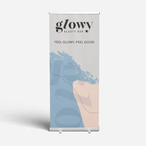 Factory Retractable Exhibition Advertising Display 80*200cm Custom Print Portable Roll up Banner Stand