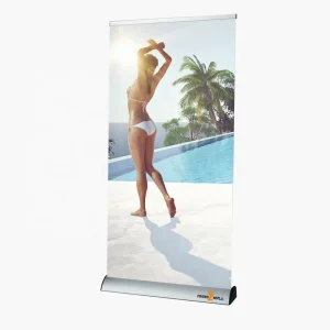Factory Sale New Portable Lightweight Rollup Banner Aluminum Pull Stand 85x200cm Dye Sublimation Printing Display Display