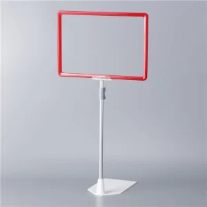 Factory Standing Display Sign Holder Adjustable Floor Stand Aluminum Alloy Retail Display