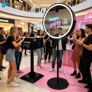 Factory Supplier Professional Photo Booth Machine Portable Magic Mirror with High Brightness Fill Light Intel I5 for Brand Event