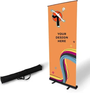 Factory Supply Custom Design Printed Exhibition Advertising Retractable Roll Up Banner Adjustable