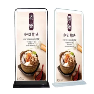 Factory Supply Iron Base Door Frame Banner Poster Stand