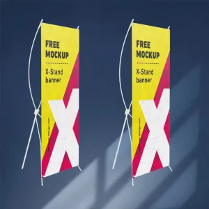 Factory Supply Low MOQ Custom Different Size Portable Advertising Digital Printed X Banner Stand