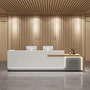 Factory Supply MDF Board Reception Desk Counter for Salon