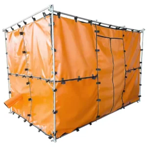Factory Supply Silica Cloth Fireproof Silicone Coated Welding Protection Safe Fiberglass Fabric Welding Habitat