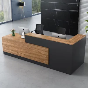 Factory Supply Wooden Reception Desk for Offices, Hotels, and Salons