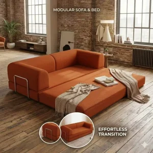 Factory Vacuum Compressed Modular Corduroy Lazy Floor Sectional Sofa Minimalist Lounge Couch for Villa Apartment Hotel