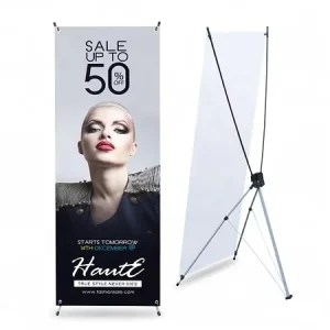 Factory X Banner Display Stand 60 x 160 cm Event Display Stand