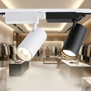 Factory Zoomable Anti-Glare COB LED Track Light, High CRI, Dimmable, for Clothing, Jewelry and Retail